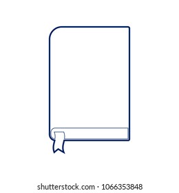 Book sign. Vector. Flat style black icon on white.