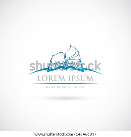 Book sign - vector illustration