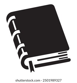 Book silhouette illustration vector art