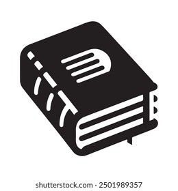 Book silhouette illustration vector art