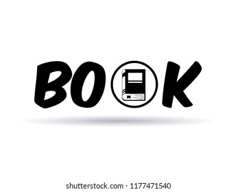 Book silhouette for reading design