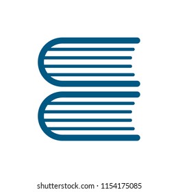 Book silhouette sign icon - stock vector