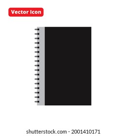 icono vector de silueta de libro aislado negro