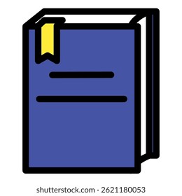 Buch, einfaches Symbol einzeln auf weißem Hintergrund