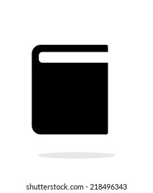 Book simple icon on white background. Vector illustration.