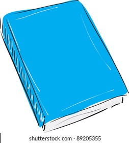 Book sketch vector illustration