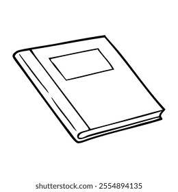 book sketch vector illustration,isolated on white background,top view