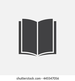 book solid icon, vector illustration, pictogram isolated on white