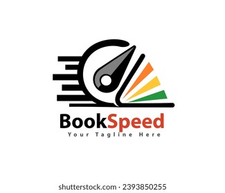 book speed fast logo icon symbol design template illustration inspiration
