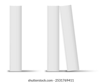 Libro de la columna. Cubierta De Folleto En Blanco Con Sombra. Vector EPS10