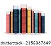 Book Stack Vertical Library. Design 127,826 Colorful Books Stack Royalty-Free Images, Stock Photos ...