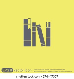 Book Spine, Spines Of Books. Icon Symbol Of A Science And Literature