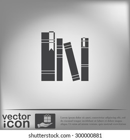 Book Spine, Spines Of Books. Icon Symbol Of A Science And Literature