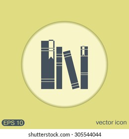 Book Spine, Spines Of Books. Icon Symbol Of A Science And Literature