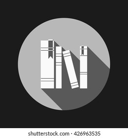 Book Spine, Spines Of Books. Icon Symbol Of A Science And Literature