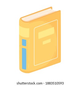 book stand cover pages encyclopedia icon white background vector illustration