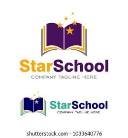 Book Star - Education Logo Vector Template