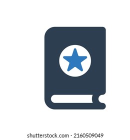 Book Star Icon Sign Symbol