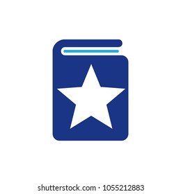 Book Star Logo Icon Design