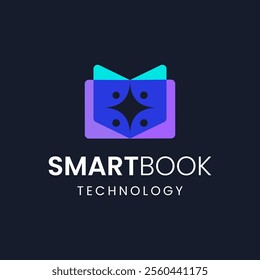 Book star people modern logo.