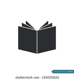 Book, Stationery Education Icon Vector Template Illustration Design
