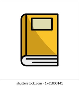 book - stationery icon vector design template