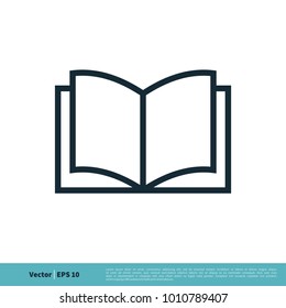 Book Stationery Icon Vector Logo Template Illustration Design. Vector EPS 10.