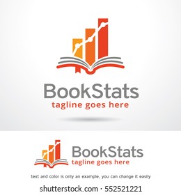 Book Stats Logo Template Design Vector/ Icon Design