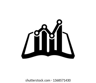 Book Stats Logo Template, Icon, Symbol - Vector