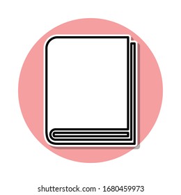 book sticker icon. Simple thin line, outline vector of Books and magazines icons for ui and ux, website or mobile application