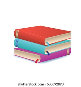 Book stock icon. Vector illustration