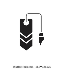 Buchladen Lesezeichen Gefülltes Symbol Vektorgrafik