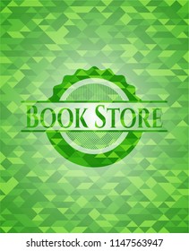 Book Store green mosaic emblem