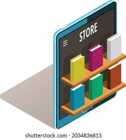 Book store icon illustration vector design flat