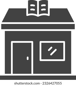 Book Store Icon image. Suitable for mobile application.