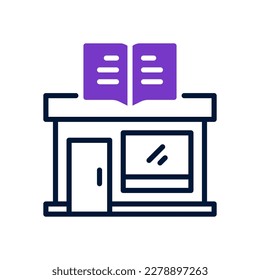 book store icon for your website, mobile, presentation, and logo design.