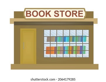 Book store isolated. vector illustration