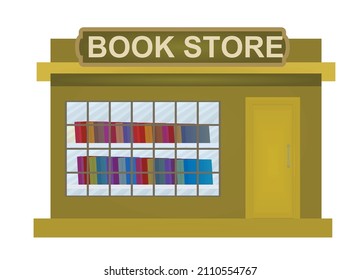 Buchladen einzeln. Vektorgrafik