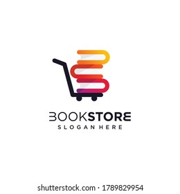 Book store logo design template with modern concept, book, store, modern, sell, Premium Vector