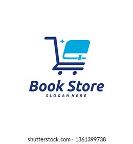 Book Store logo designs concept vector, 