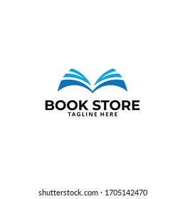 book store logo icon vector isolated