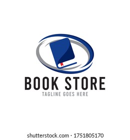Book store logo icon vector template. Book logo design icon for the library and store book..