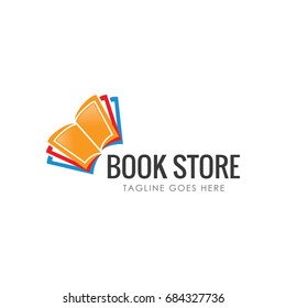 Book Store Logo Icon Vector Template