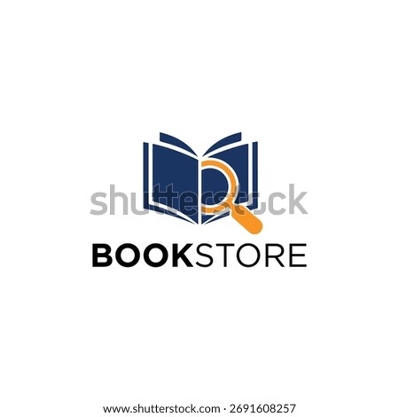 Book Store Logo Simple Education
