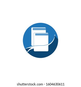 Book store logo and symbol vector template