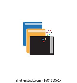 Book store logo and symbol vector template
