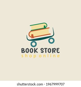 Vector de diseño de plantillas de logotipos de almacén de libros