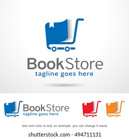 Book Store Logo Template Design Vector