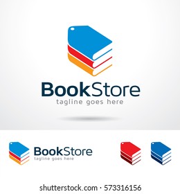 Book Store Logo Template Design Vector