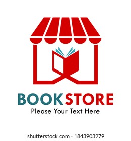 Book store logo template illustration